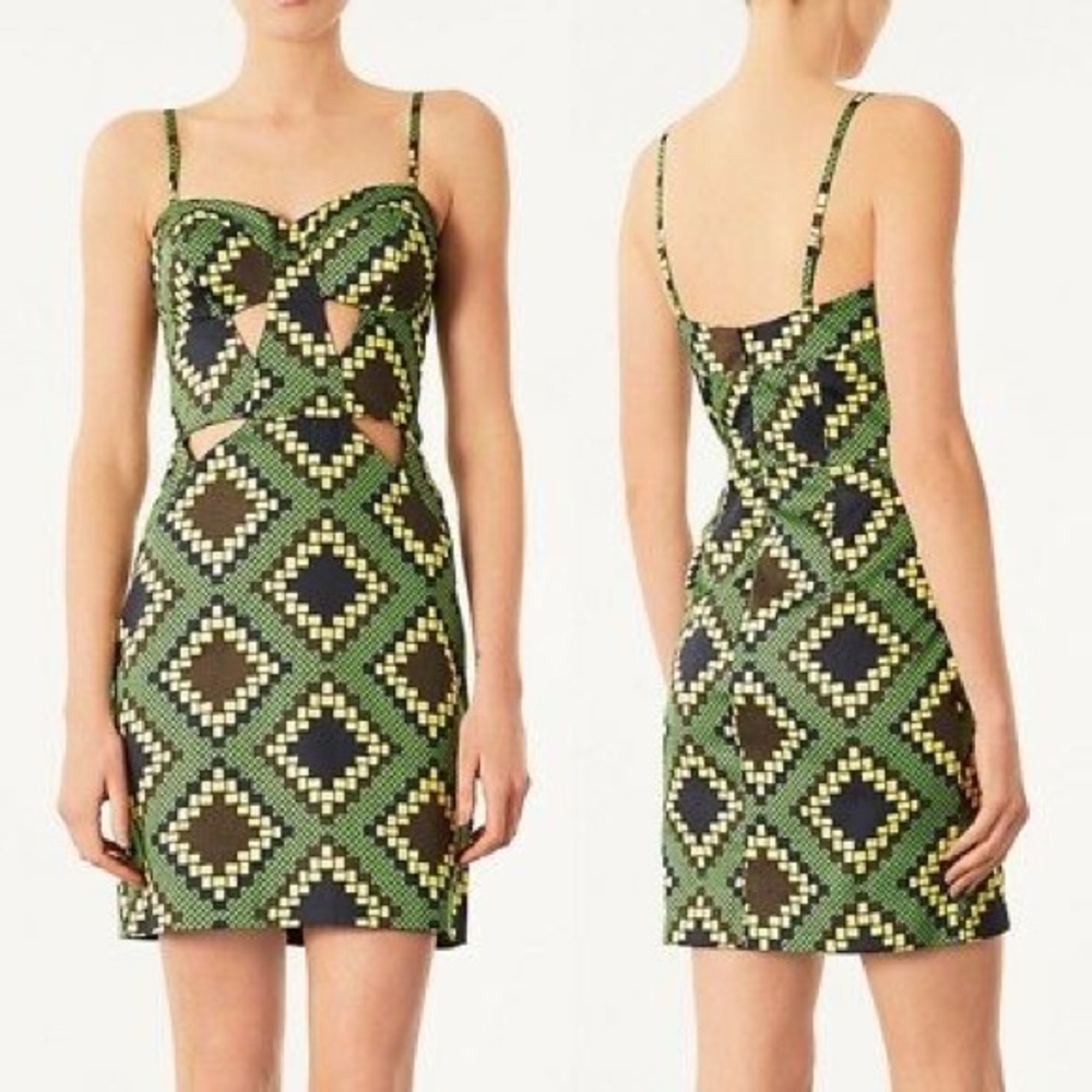 Topshop Bustier Cut Out Dress